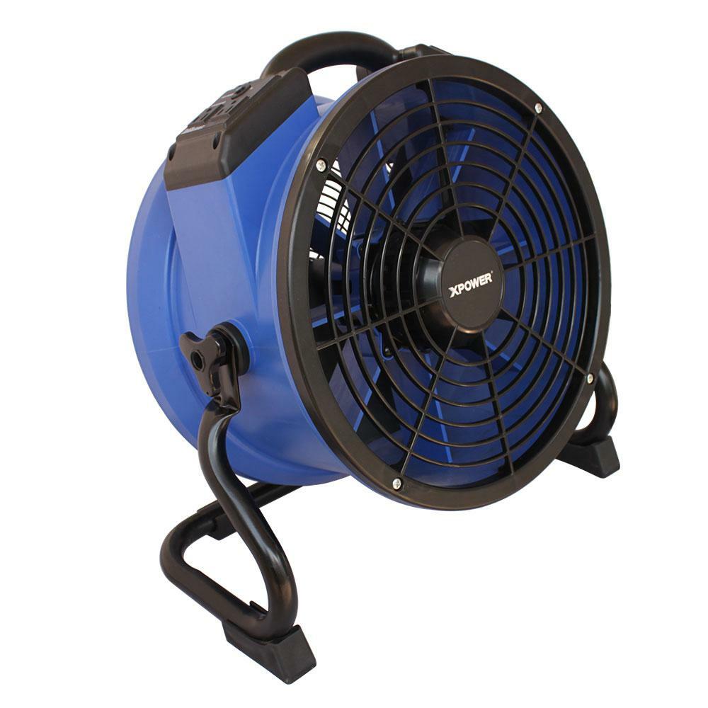 Variable Speed Sealed Motor Professional Industrial Axial Fan With Power Outlets