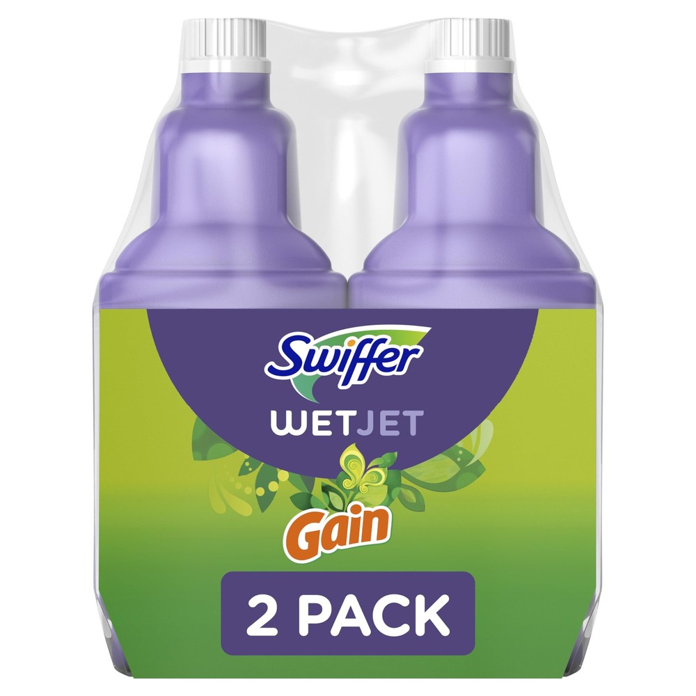 Swiffer WetJet Multi-Purpose and Hardwood 42.2 Fl Oz (Pack of 2), one color