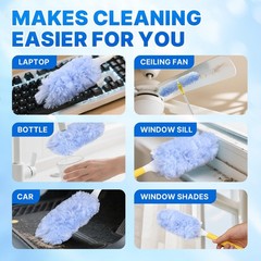 Duster Refill for Swiffer Duster, 20 Count Heavy 20 & 1 Handle (Blue)
