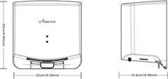 Automatic Commercial Hand Dryer, 110V 1300W High Speed Wall Mounted Hand Dryer f