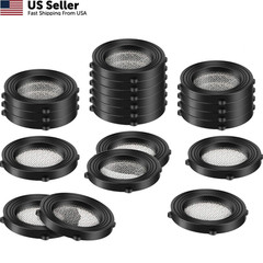 Tatuo 35 Pack Garden Hose Washers Rubber Seals, Self Locking Black