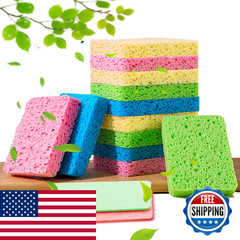 Metuuter 12-Count Kitchen Sponges- Compressed Cellulose Sponges Non-Scratch