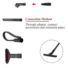 Set of 8 Vacuum Attachments – 1 7/8″ to 1″ Hose Adapter, 1 1/4″ Floor Brush, …