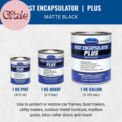 Matte Black Rust Encapsulator plus | Long Lasting Durable Finish 1 Coat Maximum