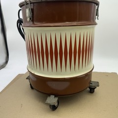 Vintage Original Shop-Vac Wet Dry Model 5 Gal USA Brown Metal Can Model 222 MCM