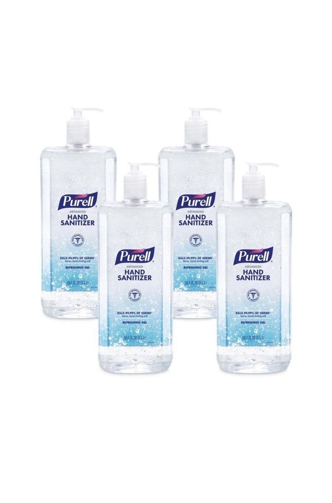 PURELL 501504CT 1.5 L Hand Sanitizer Refreshing Gel – Clean Scent (4/Carton) New