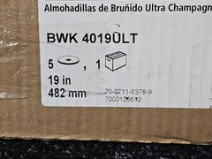 (QTY 5) Boardwalk BWK 4019ULT Ultra High-Speed Floor Pads, 19″ Dia, Champagne