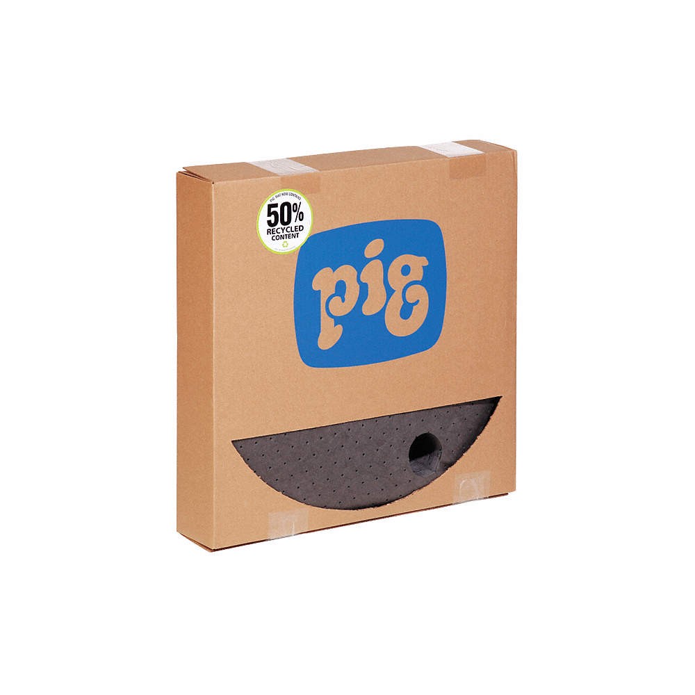 PIG MAT208 Drum Top Absorb Pad,Universal,Gray,PK25 30RA77
