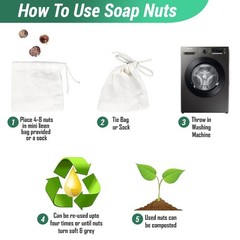 Cure Wid Pure Cure Pure Organic Soap Nuts Deseeded 1Lb/450G 1 Wash Bag Approx