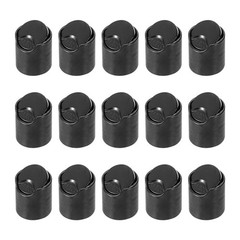 15Pcs Black Disc Top Caps Replacement 24/410 Press Disk Cap 1.1×1.1×0.9”
