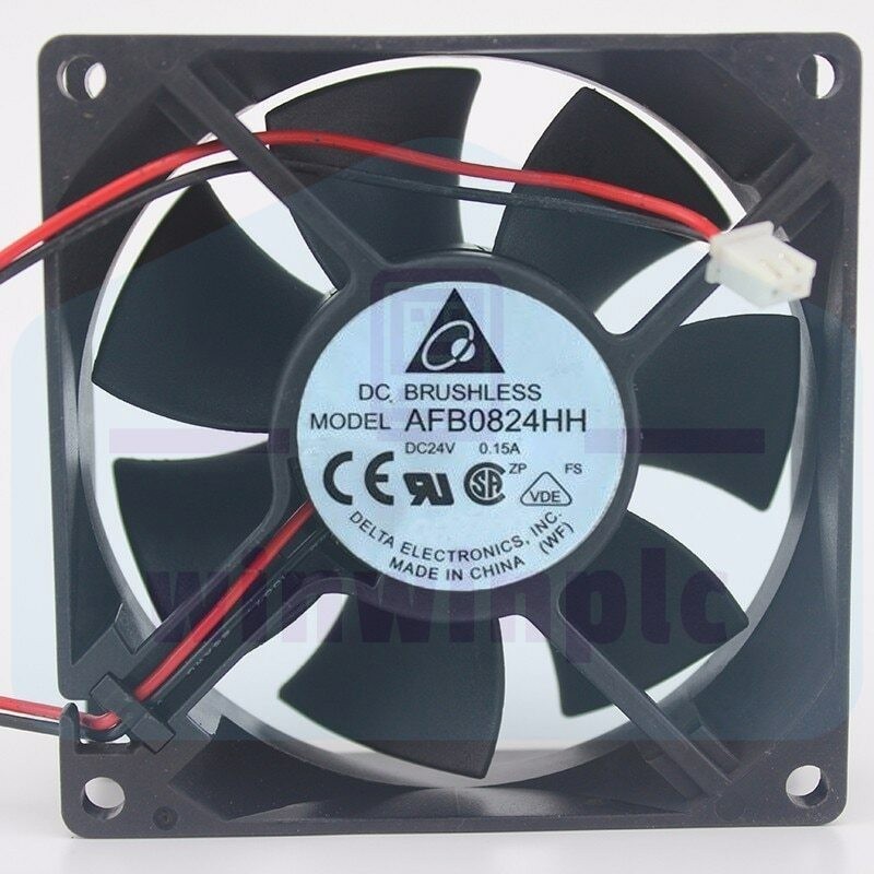 Delta AFB0824HH 80MM 80*80*25MM DC 24V 0.15A 2 pin Cooling Fan