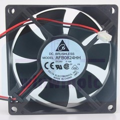 Delta AFB0824HH 80MM 80*80*25MM DC 24V 0.15A 2 pin Cooling Fan