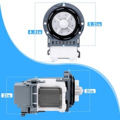New Washer Drain Pump DC31-00054D DC31-00187A PX3516-01 for Samsung Gray