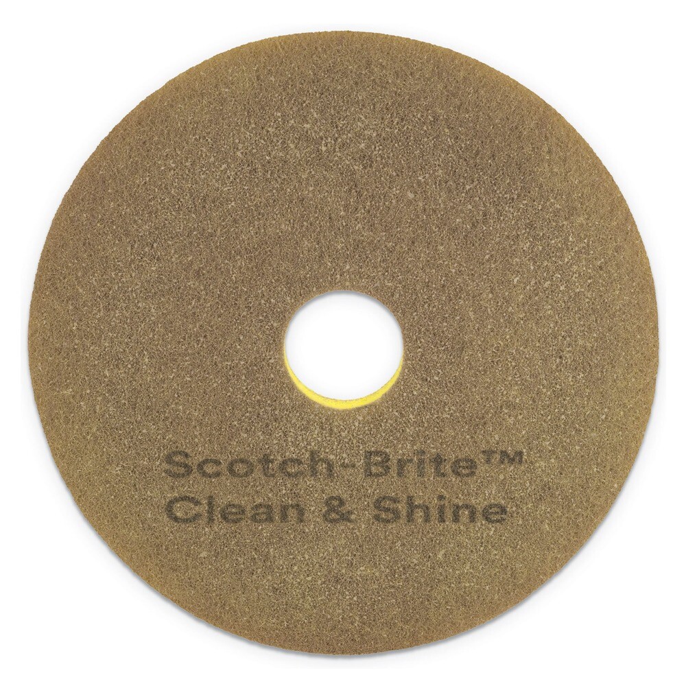 Scotch-Brite 9541 Clean and Shine 20″ Diameter Pad – Brown/Yellow (5/Carton) New