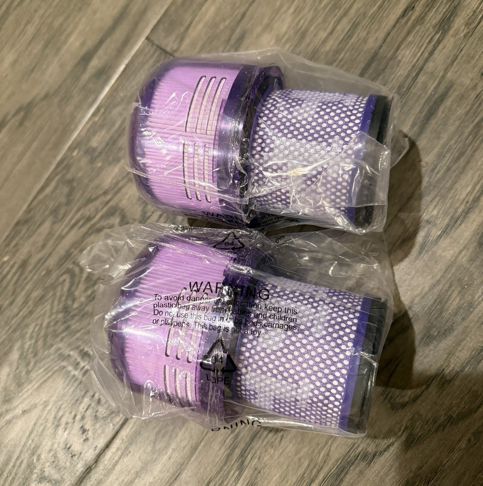 Dyson V11 Replacement Filter Set 2-Pack Purple & White Cylindrical