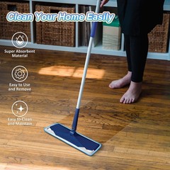 3 Pack 16.5“ Universal Fit Flat Mop Pads, Pads