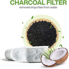 Pack of 12 Replacement Charcoal Water Filters for All Cuisinart and Braun Coffee