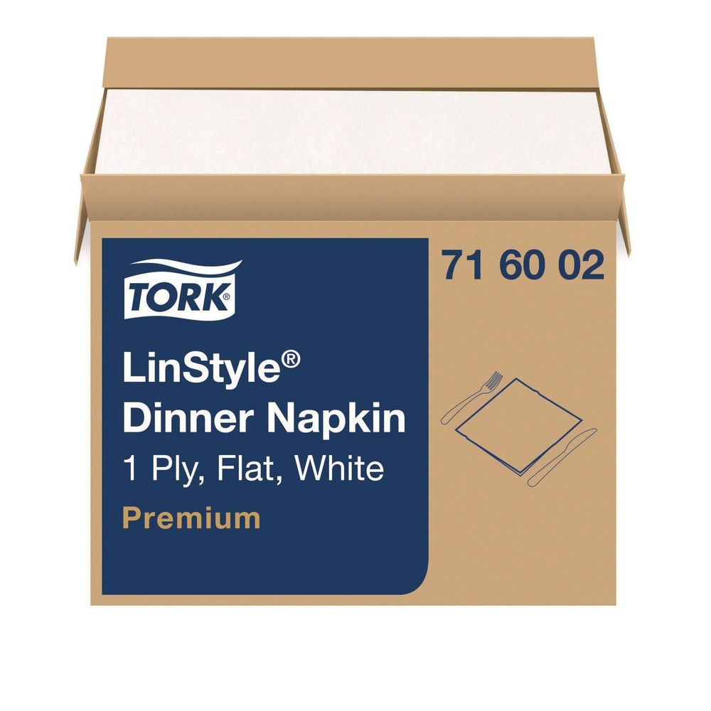 Tork 716002 1-Ply 15″ x 16″ LinStyle Dinner Napkin (1000/CT) New