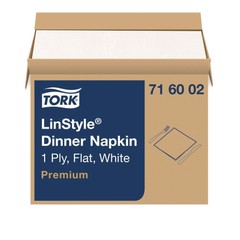 Tork 716002 1-Ply 15″ x 16″ LinStyle Dinner Napkin (1000/CT) New