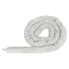 Oil Absorbent Sock Spill Containment Pad 3in x 10ft Polypropylene 10gal Pack