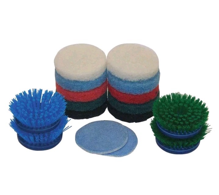 BISSELL COMMERCIAL CCKIT1 Floor Scrubber Kit,11 in L,Blue/Grn 52ZC11