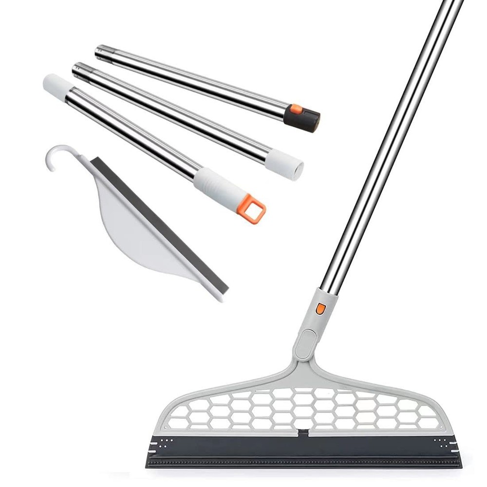 Upgraded Magic Broom, 4 in 1 Sweeper Pet Hair Remover with a Mini Gray