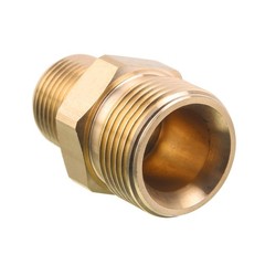 M MINGLE M22 Pressure Washer Fitting, 3/8 Inch NPT Male to 14 mm, brass