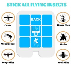 40 Pack Refill Glue Cards, Saferr Home Fly Trap Compatible with Blue