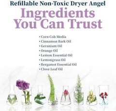 Truly Free Dryer Angel – Natural Dryer Sheet Alternative, Non-Toxic Reusable …