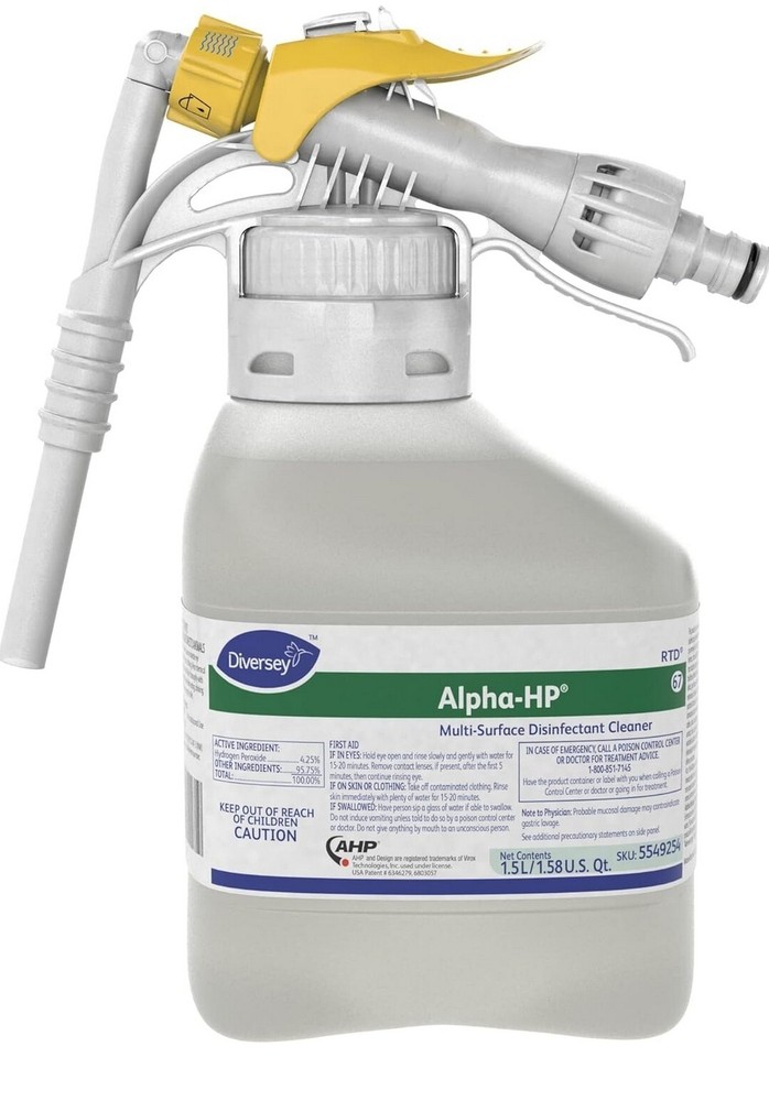 Diversey Alpha-HP 1.5 L Multi-Surface Cleaner 5549254 Exp 07/18/2025