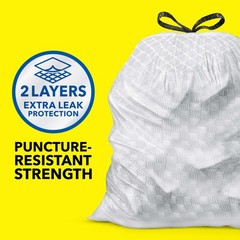 Glad Forceflex Tall Kitchen Trash Bags 13 Gallon Fresh Clean 140 Count Package