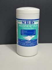 Lot of 1 Scrubs Medaphene Plus Disinfecting Wipes 7″ x 8″ 90 Wipes