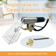 1/4″ Carpet Cleaning Wand Angle Valve, Brass Angled Flow Control Valve for Carpe