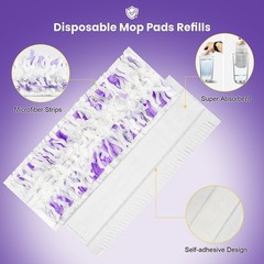 40 Pack Disposable Refill Pads for Power Mop™ Multi-Surface and for PowerM