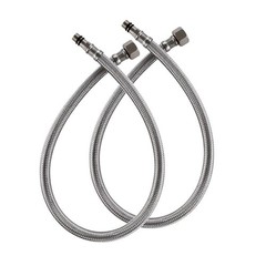 59″ Extra Long Faucet Supply Lines Braided Stainless 59 Inch, Steel