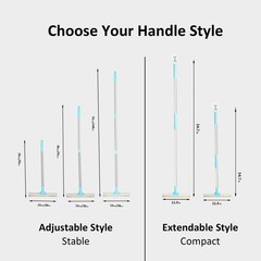 Gecauoea Carpet Rake for Pet Hair Removal 3-Section Dog 3-section Adjustable