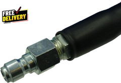 UBERFLEX 4,000 PSI Blue Flexible & Light Weight Hose W/Qc Couplers 100 Feet