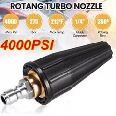 4000 PSI Turbo Nozzle Pressure Washer 4.0 GPM 4 0 Orifice Rotating Cleaning