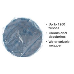 Fresh Products Drop-In Tank Non-Para Cleaner Block, Unscented, Blue, 24/Box, 3 B