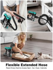 Oirfnd Cordless Vacuum Cleaner58Kpa/10-In-1 Stick Vacuum 29-Inch Hose And Led