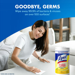 Lysol Disinfecting Wipes Bundle, 80 Count – Home Cleaning Supplies Lemon Lime