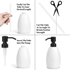 2 Pack Black 304 Stainless Steel Soap Dispenser Pump 2 Pack,