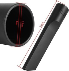 Vacuum Crevice Tool Kit – Rotating Nozzle for Small, Black
