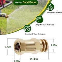 Boomless Spray Nozzle 1/2″ FPT #20 Orifices 90° & 180° Caps @ 40 PSI 5.9 GPM