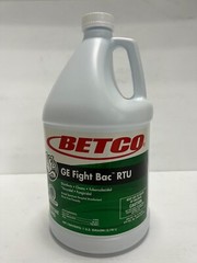 BETCO Disinfectant 390 GE Fight Bac RTU Cleaner Concentrate, RLB961A, 4 GALLONS