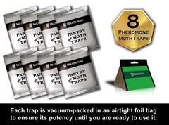 Maxguard Pantry Moth Traps (8 Pack) with Extra Strength 8 Pack, Green