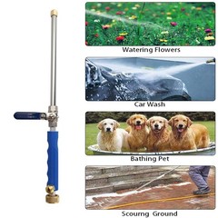 High Pressure Power Washer Attachment Wand, Hydro Jet Water 18 inches, Blue
