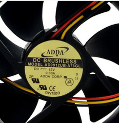 1pc new fan freeship AD0912UB-A76GL 12V 0.30A ADDA