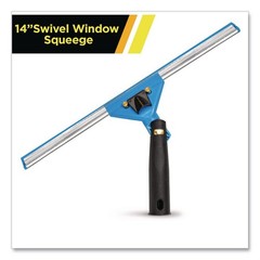 Gritt Commercial GRI129 14″ Wide Blade Swivel Window Squeegee New