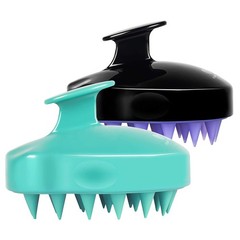 HEETA Hair Scalp Massager Shampoo 2 Count (Pack of 1), 01- Green & Black